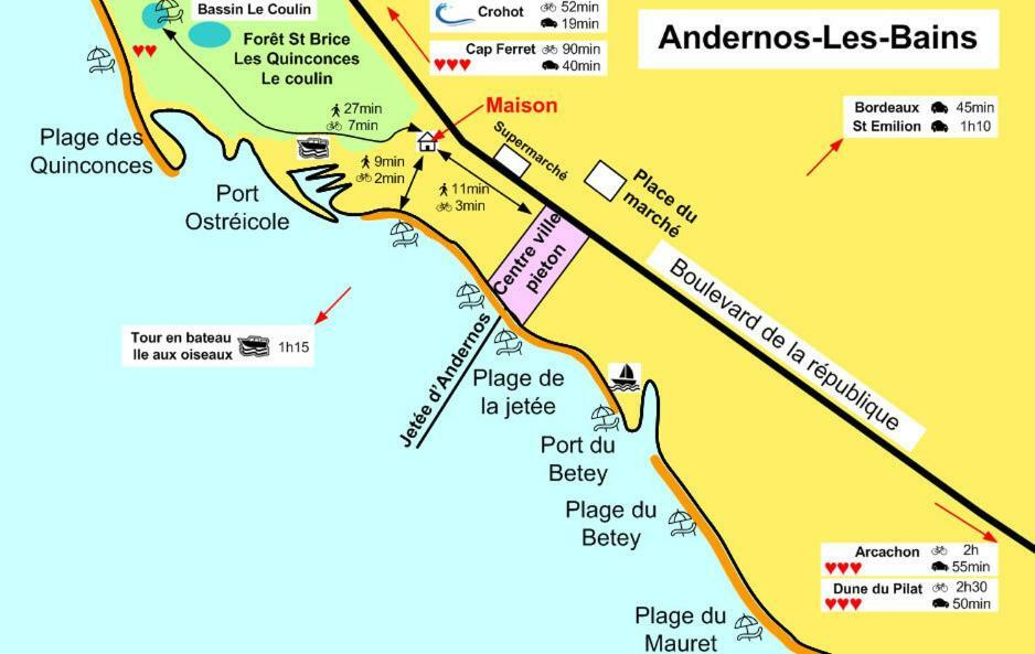 Villa Du Cabestan Andernos-les-Bains Luaran gambar
